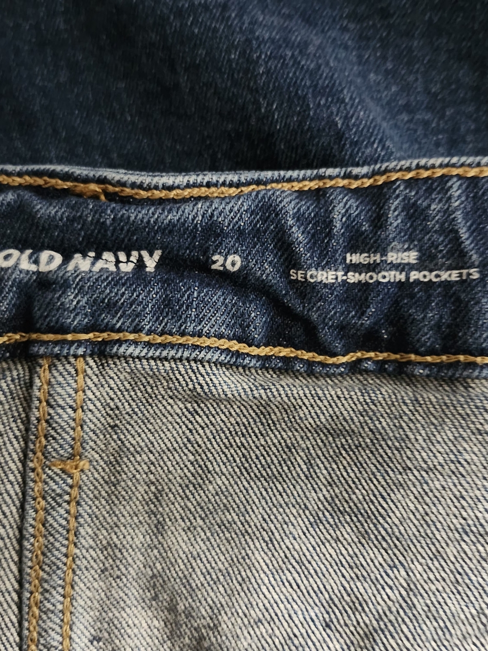 Old Navy Dark Blue Denim Mini Skirt Size 20 - Picture 8 of 9